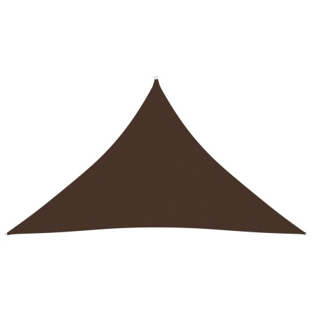 Toldo de vela triangular tela Oxford marrón 3,5x3,5x4,9 m de vidaXL, Sombrillas - Ref: Foro24-135835, Precio: 30,40 €, Descue...