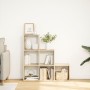 Librería divisor 3 niveles madera roble Sonoma 99x29x99 cm de , Librerías y estanterías - Ref: Foro24-857960, Precio: 63,39 €...