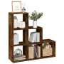 Librería divisor 3 niveles madera roble ahumado 99x29x99 cm de , Librerías y estanterías - Ref: Foro24-857962, Precio: 64,64 ...