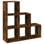 Librería divisor 3 niveles madera roble ahumado 99x29x99 cm de , Librerías y estanterías - Ref: Foro24-857962, Precio: 65,61 ...