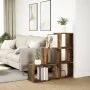 Librería divisor 3 niveles madera roble ahumado 99x29x99 cm de , Librerías y estanterías - Ref: Foro24-857962, Precio: 64,64 ...