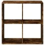 Librería divisora madera roble ahumado 69,5x29x69,5 cm de , Librerías y estanterías - Ref: Foro24-858007, Precio: 41,31 €, De...
