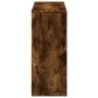 Librería divisora madera roble ahumado 69,5x29x69,5 cm de , Librerías y estanterías - Ref: Foro24-858007, Precio: 41,31 €, De...