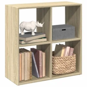 Buchregal Raumteiler aus Eichenholz Sonoma 69,5x29x69,5 cm von , Bücherregale und Regale - Ref: Foro24-858005, Preis: 41,50 €...
