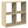 Librería divisor madera ingeniería roble Sonoma 69,5x29x69,5 cm de , Librerías y estanterías - Ref: Foro24-858005, Precio: 41...