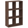 Librería divisor madera ingeniería marrón roble 69,5x29x103,5cm de , Librerías y estanterías - Ref: Foro24-858018, Precio: 56...