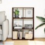 Librería divisor madera ingeniería marrón roble 69,5x29x103,5cm de , Librerías y estanterías - Ref: Foro24-858018, Precio: 56...
