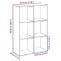 Librería divisor madera ingeniería marrón roble 69,5x29x103,5cm de , Librerías y estanterías - Ref: Foro24-858018, Precio: 56...