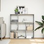 Librería divisora madera gris hormigón 102x29x103,5 cm de , Librerías y estanterías - Ref: Foro24-858051, Precio: 71,35 €, De...
