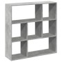 Librería divisora madera gris hormigón 102x29x103,5 cm de , Librerías y estanterías - Ref: Foro24-858051, Precio: 71,35 €, De...