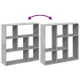 Librería divisora madera gris hormigón 102x29x103,5 cm de , Librerías y estanterías - Ref: Foro24-858051, Precio: 71,35 €, De...