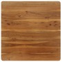 Mesa de comedor de madera maciza de acacia y acero 75x75x76 cm en Mesas de comedor | Comprar online en Foru.es