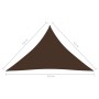 Toldo de vela triangular tela Oxford marrón 3,5x3,5x4,9 m de vidaXL, Sombrillas - Ref: Foro24-135835, Precio: 30,40 €, Descue...