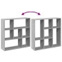Librería divisor madera ingeniería gris Sonoma 102x29x103,5 cm de , Librerías y estanterías - Ref: Foro24-858053, Precio: 71,...