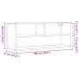 Mueble de TV madera y metal roble ahumado 100x31x39,5 cm de , Muebles TV - Ref: Foro24-848937, Precio: 57,86 €, Descuento: %