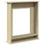 Borde de chimenea madera ingeniería roble Sonoma 75x20x87,5 cm de , Accesorios para hornos de leña y chimeneas - Ref: Foro24-...