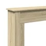 Borde de chimenea madera ingeniería roble Sonoma 75x20x87,5 cm de , Accesorios para hornos de leña y chimeneas - Ref: Foro24-...