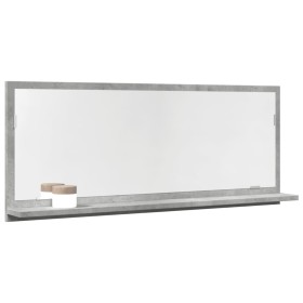 Espejo mueble baño madera ingeniería gris hormigón 90x11x37 cm de , Tocadores de baño - Ref: Foro24-856201, Precio: 36,17 €, ...