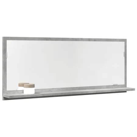 Espejo mueble baño madera ingeniería gris hormigón 90x11x37 cm de , Tocadores de baño - Ref: Foro24-856201, Precio: 35,55 €, ...
