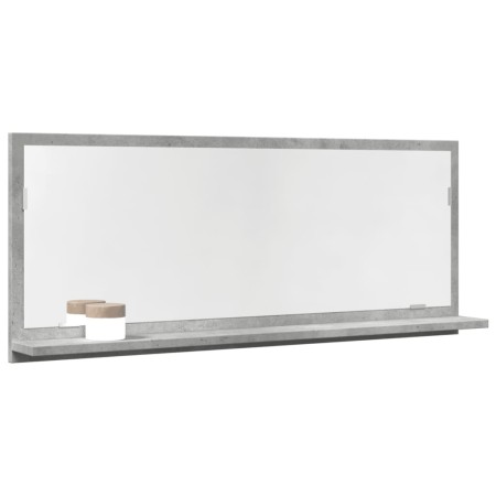 Espejo mueble baño madera ingeniería gris hormigón 90x11x37 cm de , Tocadores de baño - Ref: Foro24-856201, Precio: 36,17 €, ...