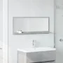 Espejo mueble baño madera ingeniería gris hormigón 90x11x37 cm de , Tocadores de baño - Ref: Foro24-856201, Precio: 35,55 €, ...