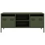 Mueble TV acero laminado en frío verde oliva 101,5x39x43,5 cm de , Muebles TV - Ref: Foro24-851302, Precio: 88,32 €, Descuent...