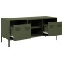 Mueble TV acero laminado en frío verde oliva 101,5x39x43,5 cm de , Muebles TV - Ref: Foro24-851302, Precio: 89,15 €, Descuent...