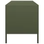 Mueble TV acero laminado en frío verde oliva 101,5x39x43,5 cm de , Muebles TV - Ref: Foro24-851302, Precio: 88,32 €, Descuent...