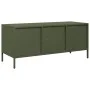 Mueble TV acero laminado en frío verde oliva 101,5x39x43,5 cm de , Muebles TV - Ref: Foro24-851302, Precio: 88,32 €, Descuent...