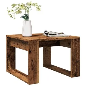 Aged engineered wood side table 50x50x35 cm by , Side tables - Ref: Foro24-856688, Price: 35,67 €, Discount: %