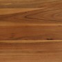 Mesa de comedor de madera maciza de acacia y acero 75x75x76 cm en Mesas de comedor | Comprar online en Foru.es