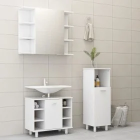 Juego de muebles de baño 3 pzas madera de ingeniería blanco de vidaXL, Muebles de baño - Ref: Foro24-3056943, Precio: 146,71 ...