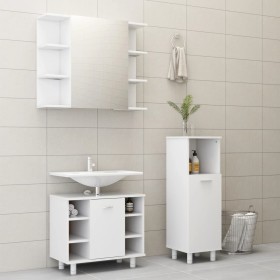 Juego de muebles de baño 3 pzas madera de ingeniería blanco de vidaXL, Muebles de baño - Ref: Foro24-3056943, Precio: 148,82 ...