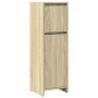Set de muebles de baño 3 pzas madera contrachapada roble Sonoma de , Muebles de baño - Ref: Foro24-3324973, Precio: 95,86 €, ...