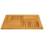 Solid acacia wood square table top 80x80x2.2 cm by , Table tops - Ref: Foro24-4004256, Price: 94,56 €, Discount: %