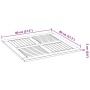 Tablero de mesa cuadrado madera maciza de acacia 80x80x2,2 cm de , Tableros para mesas - Ref: Foro24-4004256, Precio: 96,70 €...