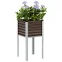 Jardinera de acero marrón 45x45x88 cm de , Maceteros y jardineras - Ref: Foro24-4008965, Precio: 41,21 €, Descuento: %