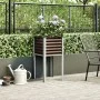 Jardinera de acero marrón 45x45x88 cm de , Maceteros y jardineras - Ref: Foro24-4008965, Precio: 41,21 €, Descuento: %