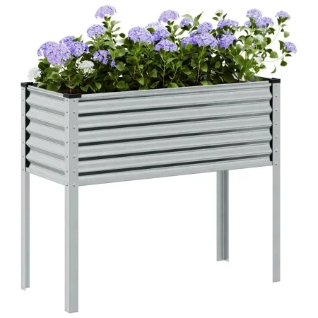 Jardinera de acero galvanizado 100x41x90 cm de , Maceteros y jardineras - Ref: Foro24-4008973, Precio: 56,40 €, Descuento: %