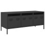Mueble para TV acero laminado en frío negro 101,5x39x43,5 cm de , Muebles TV - Ref: Foro24-851226, Precio: 89,38 €, Descuento: %