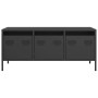 Mueble para TV acero laminado en frío negro 101,5x39x43,5 cm de , Muebles TV - Ref: Foro24-851226, Precio: 89,38 €, Descuento: %