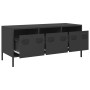 Mueble para TV acero laminado en frío negro 101,5x39x43,5 cm de , Muebles TV - Ref: Foro24-851226, Precio: 89,38 €, Descuento: %