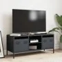 TV stand made of cold-rolled anthracite steel, 101.5x39x43.5 cm by , TV Furniture - Ref: Foro24-851300, Price: 88,32 €, Disco...