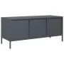 TV stand made of cold-rolled anthracite steel, 101.5x39x43.5 cm by , TV Furniture - Ref: Foro24-851300, Price: 88,32 €, Disco...