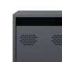 TV stand made of cold-rolled anthracite steel, 101.5x39x43.5 cm by , TV Furniture - Ref: Foro24-851300, Price: 88,32 €, Disco...