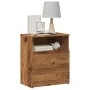 Mesita de noche madera de ingeniería envejecida 50x32x60 cm de , Mesitas de noche - Ref: Foro24-856564, Precio: 51,87 €, Desc...