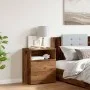 Mesita de noche madera de ingeniería envejecida 50x32x60 cm de , Mesitas de noche - Ref: Foro24-856564, Precio: 51,87 €, Desc...