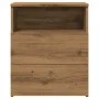 Mesita de noche madera de ingeniería roble artisan 50x32x60 cm de , Mesitas de noche - Ref: Foro24-856566, Precio: 69,55 €, D...