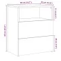 Mesita de noche madera de ingeniería roble artisan 50x32x60 cm de , Mesitas de noche - Ref: Foro24-856566, Precio: 69,55 €, D...
