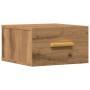 Mesita de noche de pared color roble artisan 35x35x20 cm de , Mesitas de noche - Ref: Foro24-857065, Precio: 33,48 €, Descuen...